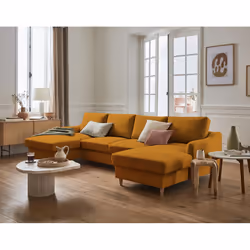 Best Mobilier Will, Jaune, Tissu, Bois, Bois, 2890 mm, 1500 mm