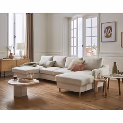 Best Mobilier Will, Beige, Tissu, Bois, Bois, 2890 mm, 1500 mm