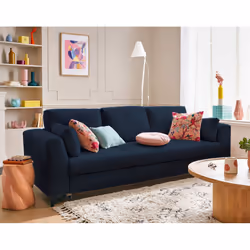 Best Mobilier Tala, Bleu, Tissu, Bois, Métal, 2400 mm, 880 mm