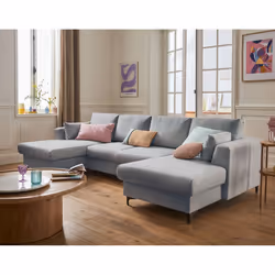 Best Mobilier Tala Canapé d'angle 7 siège(s) Gris