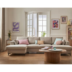 Best Mobilier Tala Canapé d'angle 7 siège(s) Beige