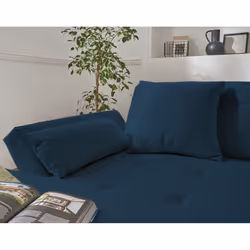 Best Mobilier Vermont Canapé d'angle 7 siège(s) Bleu