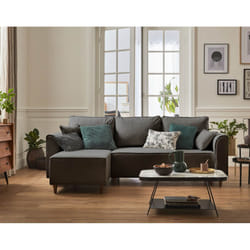 Best Mobilier Saphir Canapé d'angle 4 siège(s) Gris