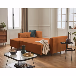 Best Mobilier Saphir Canapé d'angle 4 siège(s) Couleur rouille