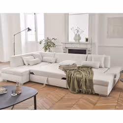 Best Mobilier Vermont Canapé d'angle 7 siège(s) Beige