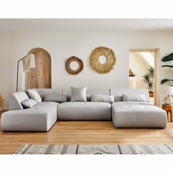 Best Mobilier Onyx Canapé d'angle 7 siège(s) Gris - Vue supplémentaire 5