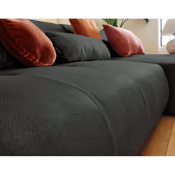 Best Mobilier Onyx Canapé d'angle 7 siège(s) Gris - Vue supplémentaire 4