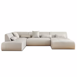 Best Mobilier Onyx Canapé d'angle 7 siège(s) Beige - Vue supplémentaire 6