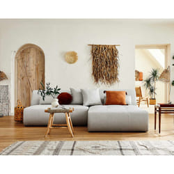 Best Mobilier Onyx Canapé d'angle 4 siège(s) Gris