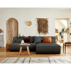Best Mobilier Onyx Canapé d'angle 4 siège(s) Gris