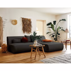 Best Mobilier Onyx Canapé d'angle 4 siège(s) Gris