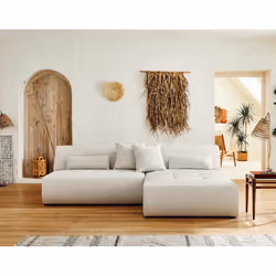 Best Mobilier Onyx Canapé d'angle 4 siège(s) Beige - Vue supplémentaire 4