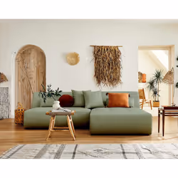 Best Mobilier Onyx, Vert, Tissu, Plastique, 2420 mm, 1670 mm, 770 mm