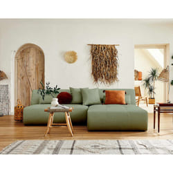 Best Mobilier Onyx Canapé d'angle 4 siège(s) Vert