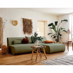 Best Mobilier Onyx Canapé d'angle 4 siège(s) Vert