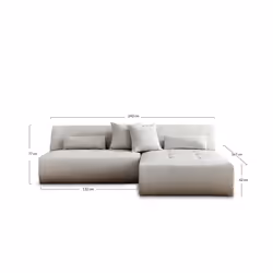 Best Mobilier Onyx Canapé d'angle 4 siège(s) Vert - Vue supplémentaire 9