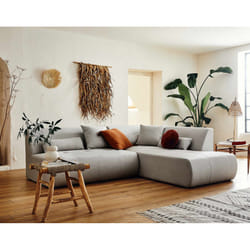 Best Mobilier Onyx Canapé d'angle 5 siège(s) Gris