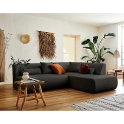 Best Mobilier Onyx Canapé d'angle 5 siège(s) Gris