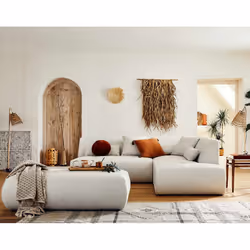 Best Mobilier Onyx Canapé d'angle 5 siège(s) Beige