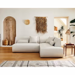 Best Mobilier Onyx Canapé d'angle 5 siège(s) Beige