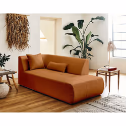 Best Mobilier Onyx Canapé d'angle 5 siège(s) Couleur rouille - Vue supplémentaire 6