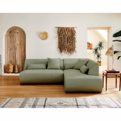 Best Mobilier Onyx Canapé d'angle 5 siège(s) Vert