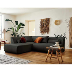 Best Mobilier Onyx Canapé d'angle 5 siège(s) Gris