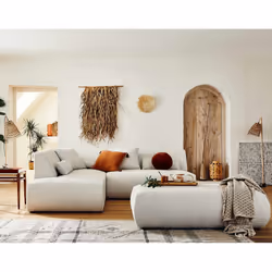 Best Mobilier Onyx Canapé d'angle 5 siège(s) Beige