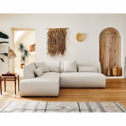 Best Mobilier Onyx Canapé d'angle 5 siège(s) Beige