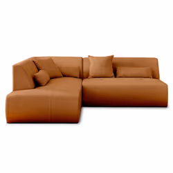 Best Mobilier Onyx Canapé d'angle 5 siège(s) Couleur rouille - Vue supplémentaire 7