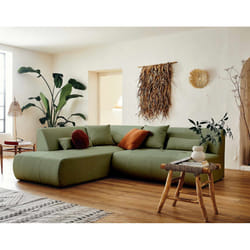 Best Mobilier Onyx Canapé d'angle 5 siège(s) Vert