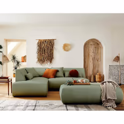 Best Mobilier Onyx Canapé d'angle 5 siège(s) Vert