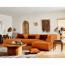 Best Mobilier Onyx, Couleur rouille, Tissu, Plastique, 3340 mm, 1980 mm, 770 mm