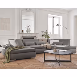 Best Mobilier Vermont, Gris, Tissu, Bois, Plastique, 3350 mm, 1970 mm