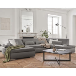 Best Mobilier Vermont Canapé d'angle 7 siège(s) Gris