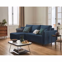 Best Mobilier Saphir Canapé d'angle 4 siège(s) Bleu