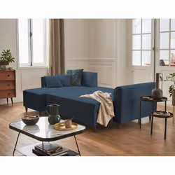 Best Mobilier Saphir Canapé d'angle 4 siège(s) Bleu