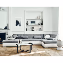 Best Mobilier Vermont, Gris, Blanc, Tissu, Bois, Plastique, 3350 mm, 1970 mm