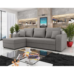 Best Mobilier Harvey Canapé d'angle 4 siège(s) Gris