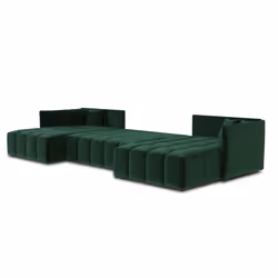 Best Mobilier Petra Canapé d'angle 7 siège(s) Vert