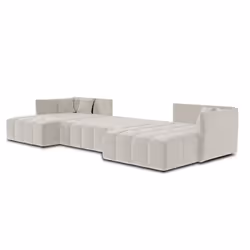 Best Mobilier Petra Canapé d'angle 7 siège(s) Beige