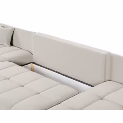 Best Mobilier Petra Canapé d'angle 7 siège(s) Beige