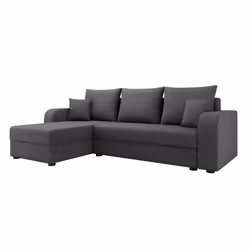 Best Mobilier Harvey Canapé d'angle 4 siège(s) Gris - Vue supplémentaire 4