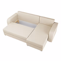 Best Mobilier Harvey Canapé d'angle 4 siège(s) Beige