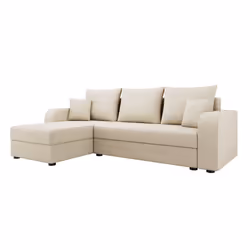 Best Mobilier Harvey Canapé d'angle 4 siège(s) Beige - Vue supplémentaire 4