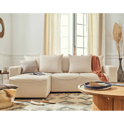 Best Mobilier Capucine Canapé d'angle 4 siège(s) Bleu