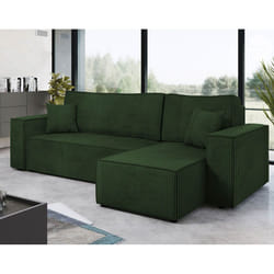 Best Mobilier Cezanne Canapé d'angle 4 siège(s) Vert