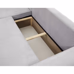 Best Mobilier Cezanne Canapé d'angle 4 siège(s) Gris