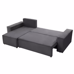 Best Mobilier Cezanne Canapé d'angle 4 siège(s) Gris
