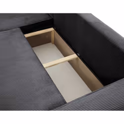 Best Mobilier Cezanne Canapé d'angle 4 siège(s) Gris